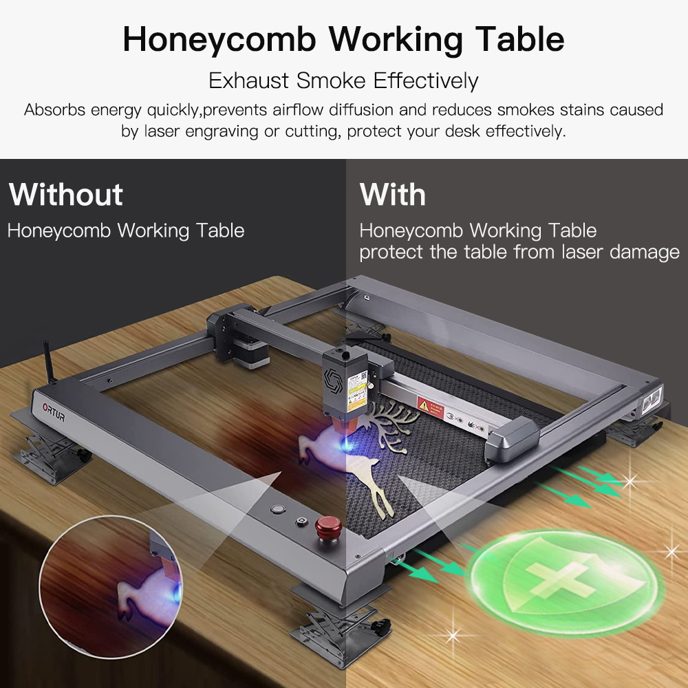 Laser Engraving Machine Fast S - đánh giá và giá Honeycomb Laser Bed
